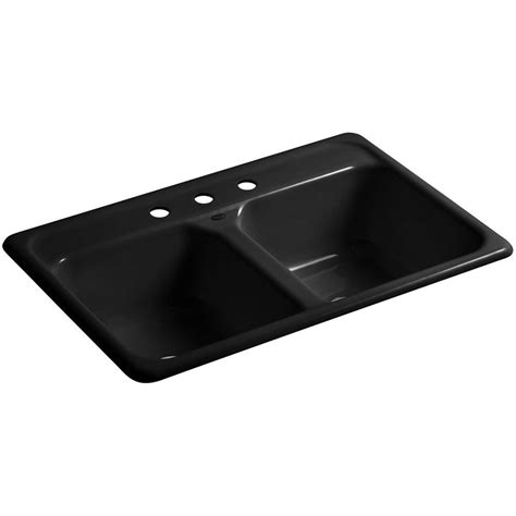 Signaturehardware.com has been visited by 10k+ users in the past month KOHLER Delafield Drop-In Cast Iron 33 in. 3-Hole Double ...