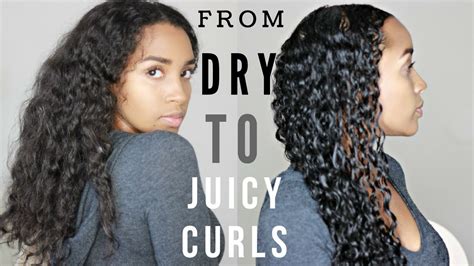 Dry To Juicy Curls Deep Condition Routine Fine 3b 3c Hair Youtube