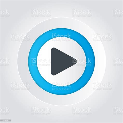 Play Button Icon With A White Background Stock Illustration Download