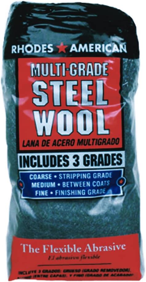 Rhodes American 10121114 Assorted Steel Wool Pads 12 Pack
