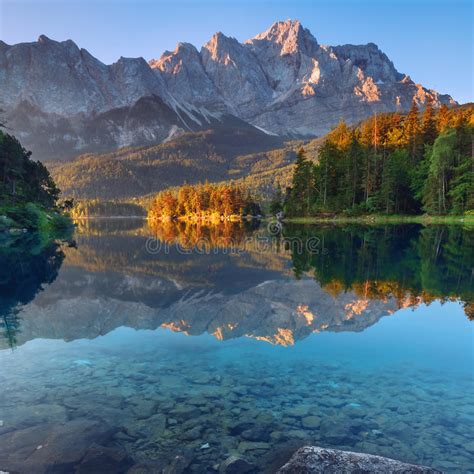 Eibsee Stock Image Image Of Scenics Lake Bavaria Alps 59452553