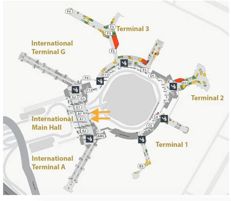 Sfo International Terminal Map Stores