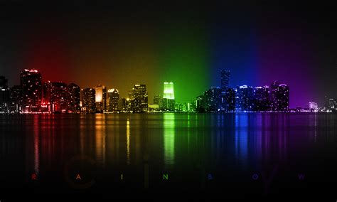 Rainbow City Wallpaper Wallpapers Quality