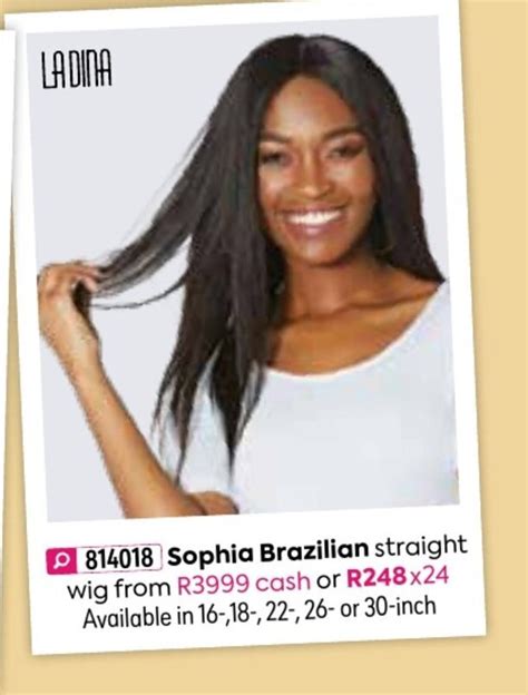 Sophia Brazilian Straight Wig Offer At Homechoice