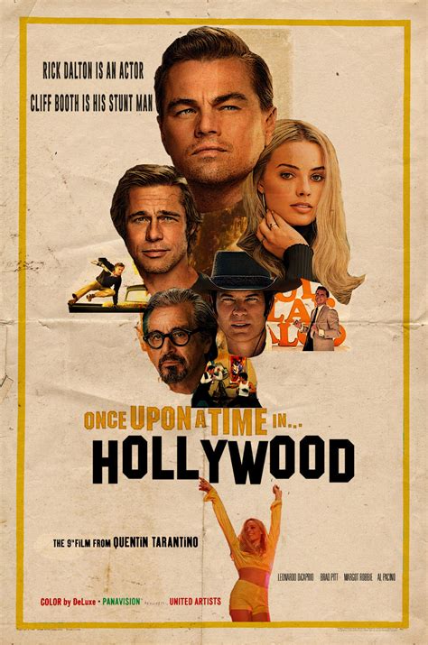Once Upon A Time In Hollywood Movie Poster By Dcomp On Deviantart
