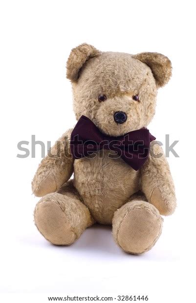 Adorable Teddy Bear Bow Tie On Stock Photo Edit Now 32861446