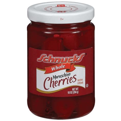 Schnucks Whole Maraschino With Stems Cherries 10 Oz Instacart