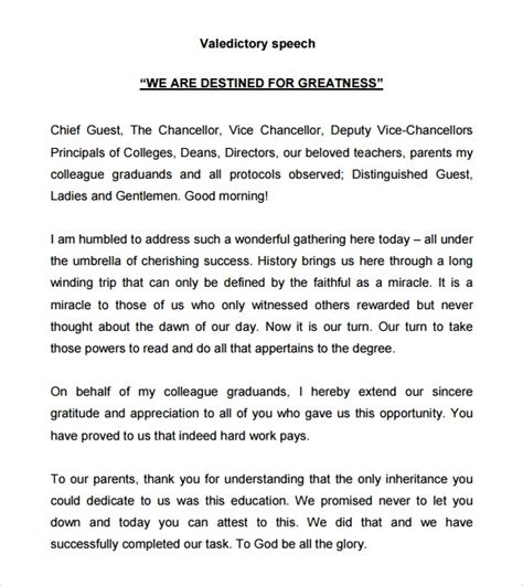 Podemos hacer que todo lo que hacemos esté conectado scam algo. FREE 11+ Valedictorian Speech in PDF