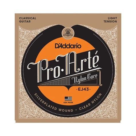 Pro-Arte Nylon Core Light Tension Classical Guitar Strings EJ43