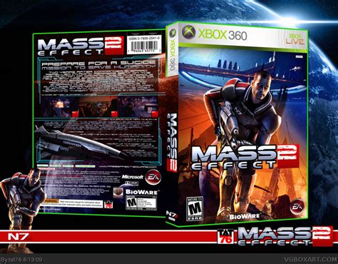 Mass Effect 2 Xbox 360 Box Art Cover By Tat76