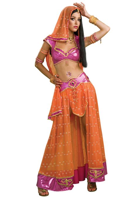 Belly Dancer Costume Adult Womens Sexy Indian Bollywood Halloween Fancy