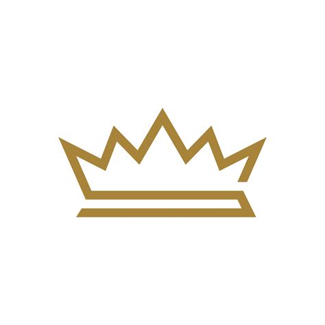 Gold Royal Crown Logo Template Illustration Design Vector Eps 10