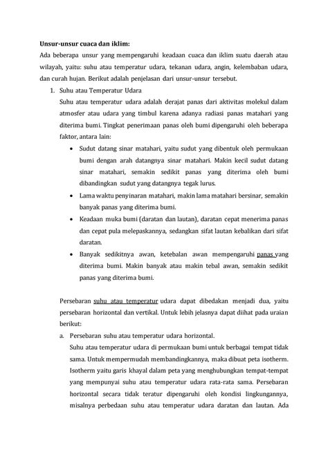 SOLUTION: 4 cuaca dan iklim - Studypool