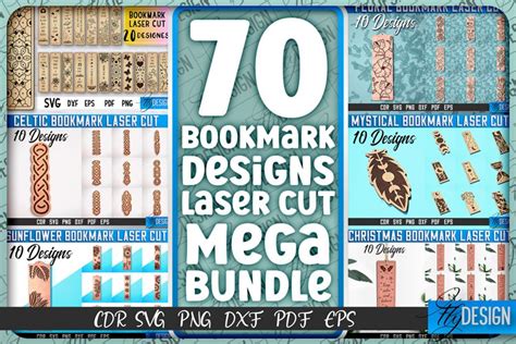 Bookmark Laser Cut Mega Bundle Svgbookmark Laser Cut Design