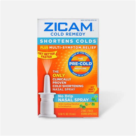Hsa Eligible Zicam Cold Remedy Nasal Spray 05 Fl Oz