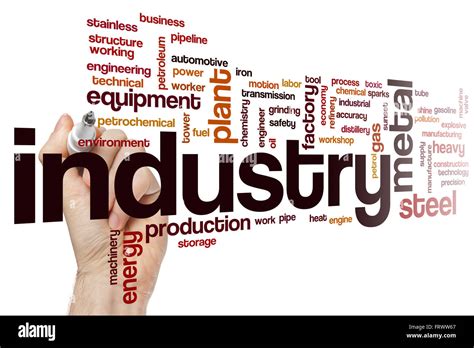 Industry Word Cloud Stock Photo Alamy