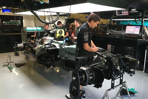 Inside The Mercedes Formula 1 Pit Garage In Photos