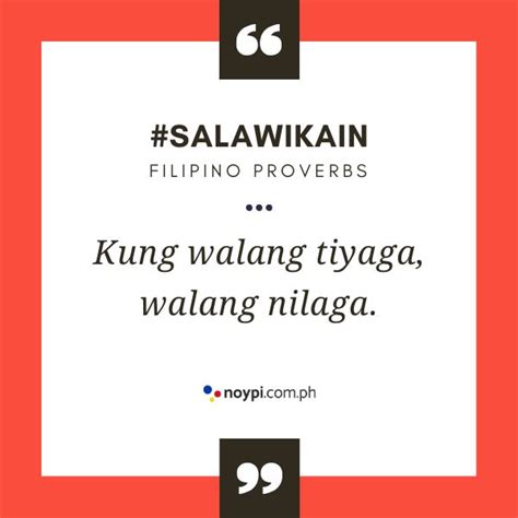 A Quote From Salawikin That Readsking Walang Tyga Waing Nilaga