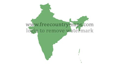 Blank Map Of India Free  Png And Vector Blank Maps