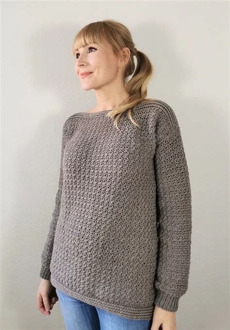 Pull au crochet facile et chic | Mery Crochet | Hæklet trøje, Hæklet