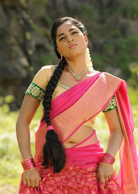 Actress Srushti Dange Hot Saree Photos Telugu Actress Gallery