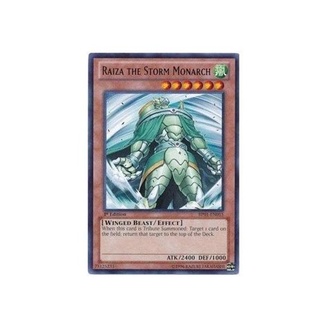Yu Gi Oh Card Bp01 En015 Raiza The Storm Monarch Rare Chaos Cards
