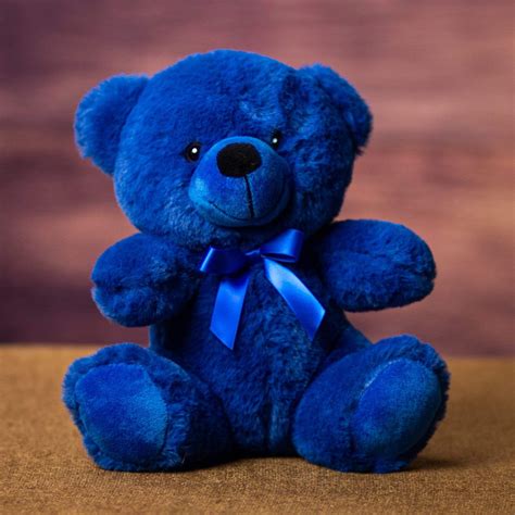 Wholesale Teddy Bears Royal Blue Colorama Plus Bear Plush In A Rush
