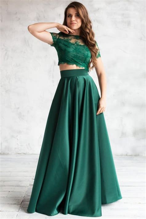 Elegant Formal Emerald Satin Full Skirt Circle Skirt Maxi Etsy In