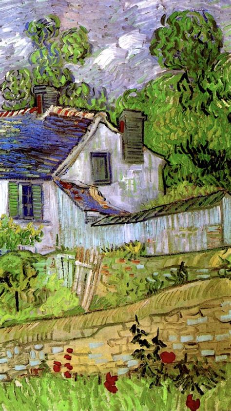 Vincent Van Gogh🌻houses In Auvers1st Of June 1890detail
