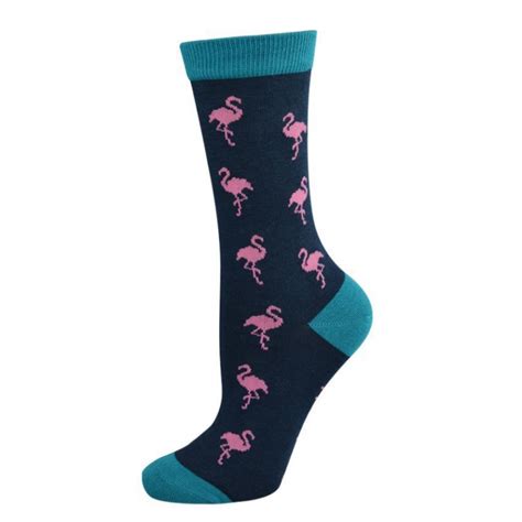 Womens Flamingo Bamboo Socks
