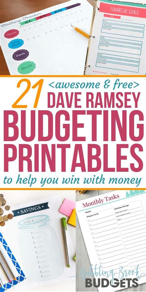 A large part of success is knowing what to do to avoid falling prey to your weakness. 21 Awesome & Free Dave Ramsey Budgeting Printables That'll ...