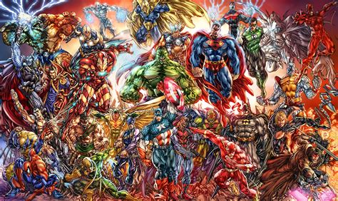 Marvel And Dc Comics Wallpapers Wallpapersafari