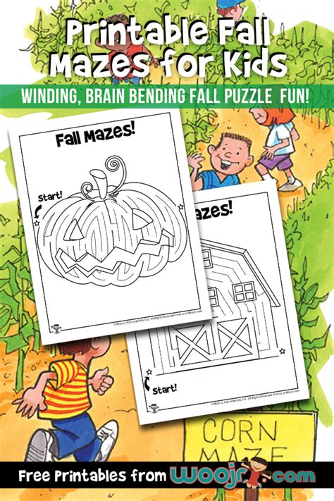 Printable Fall Mazes For Kids Woo Jr Kids Activities
