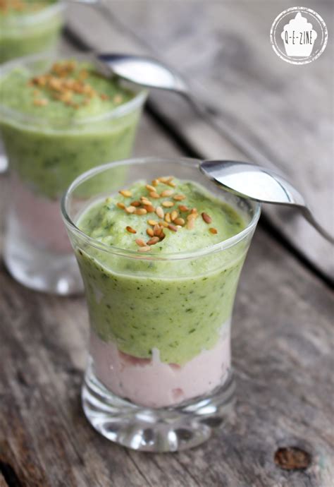 Q-e-zine Verrines courgette et jambon blanc