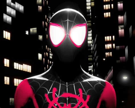 Download Wallpaper 1280x1024 Marvels Spiderman Miles Morales Dark