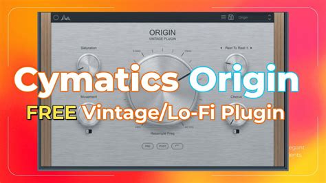Cymatics Origin Free Vintagelo Fi Plugin Quick Demo Youtube