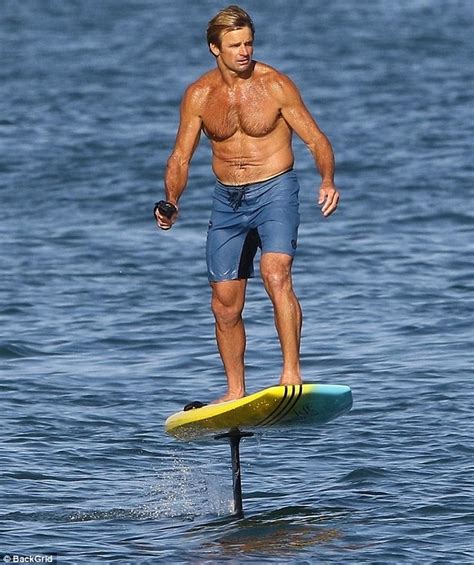 Laird Hamilton Puts Toned Body On Display During Efoil Surf Session