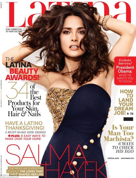 Salma Hayek Insists She Hasn T Cosmetic Surgery Daily Mail Online