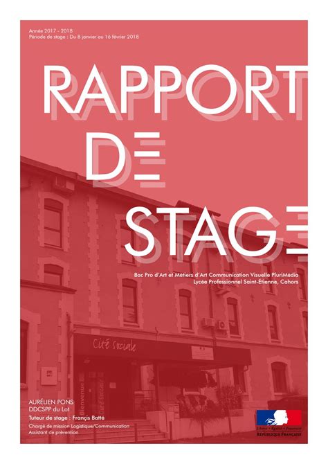 Rapport De Stage Bac Pro