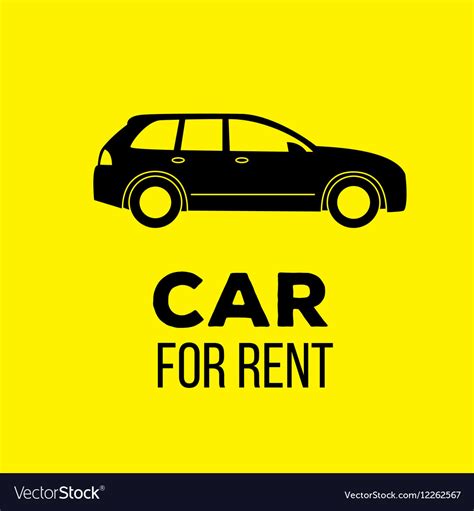 Car For Rent Icon Royalty Free Vector Image Vectorstock