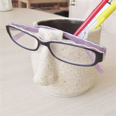 Pencil Holder Eyeglass Holder Ceramic Pottery Handmade