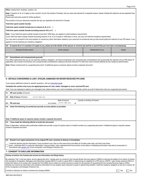 Form Imm5444 Download Fillable Pdf Or Fill Online Application For A