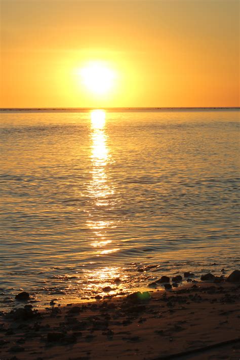 Free Images Sun Sunset Reflection Sea 3456x5184 1367357 Free