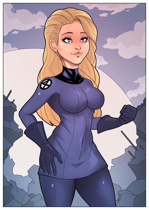 Fantastic Four Sue Storm Pin Up By Hallowinkie Hentai Foundry