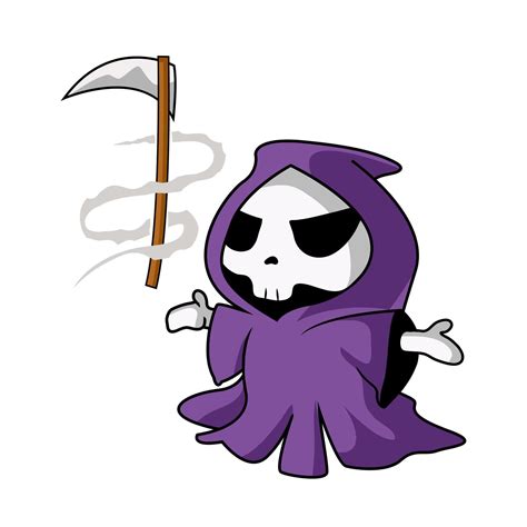 Cute Chili Grim Reaper Mascot Design 6078434 Vector Art At Vecteezy