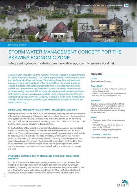 Pdf Storm Water Management Concept For The Skawina Content Global