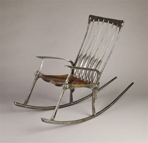 Our rocking chairs are great inside, too! Rocking chair -- wrought iron salvaged from old California ...
