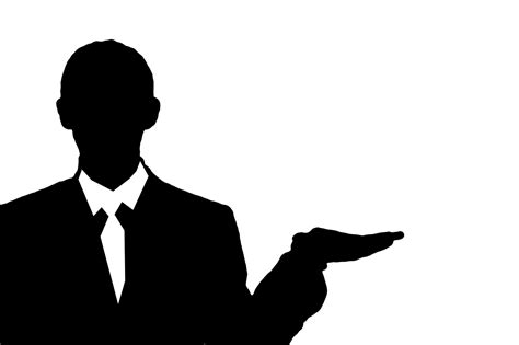 Man Silhouette Presentation Png Picpng