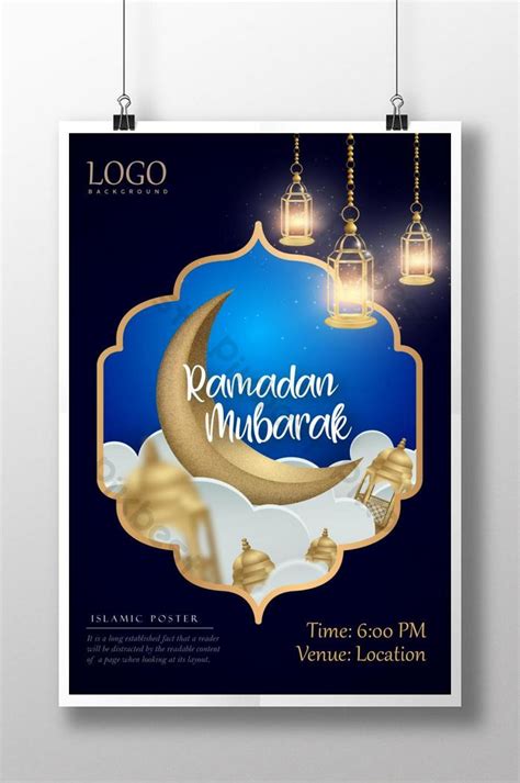 Ramadan Kareem Islamic Poster Design Eps Free Download Pikbest