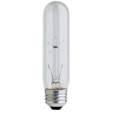 40 Watt Clear T10 Long Life Tubular Light Bulbs